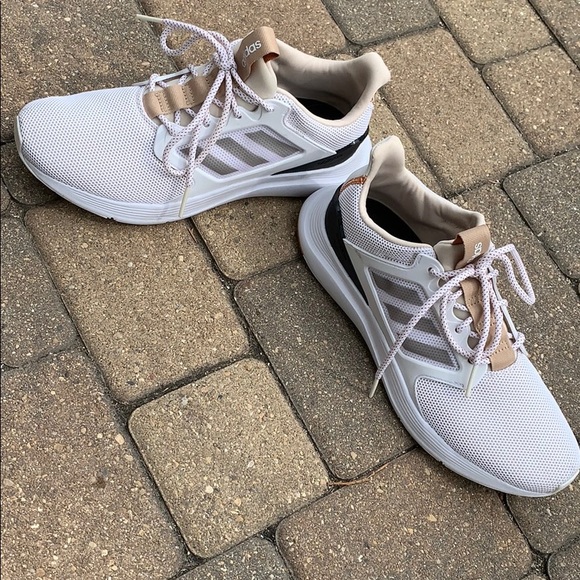 white adidas with tan bottom
